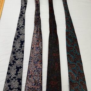 Elegant Paisley Men's Ties Set (4)